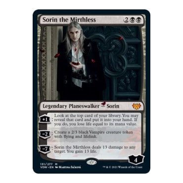 Sorin the Mirthless (VOW) #131 Mythic Rare (Lightly Played) Innistrad: Crimson Vow Magic: The Gathering: 2021
