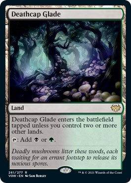 Deathcap Glade (VOW) #261 Rare Innistrad: Crimson Vow Magic: The Gathering: 2021