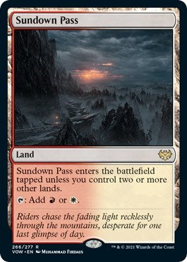 Sundown Pass (VOW) #266 Rare (Lightly Played) Innistrad: Crimson Vow Magic: The Gathering: 2021
