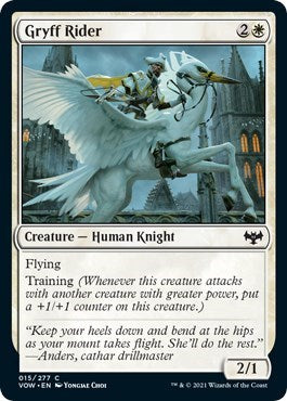 Gryff Rider (VOW) #15 Common (Lightly Played) Innistrad: Crimson Vow Magic: The Gathering: 2021