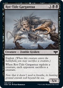 Rot Tide Gargantua (VOW) #129 Common (Lightly Played) Innistrad: Crimson Vow Magic: The Gathering: 2021