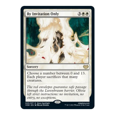 By Invitation Only (VOW) #5 Rare (Lightly Played) Innistrad: Crimson Vow Magic: The Gathering: 2021