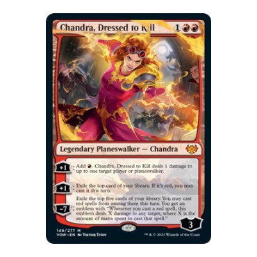 Chandra, Dressed to Kill (VOW) #149 Mythic Rare (Lightly Played) Innistrad: Crimson Vow Magic: The Gathering: 2021
