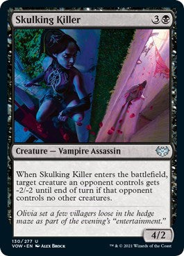 Skulking Killer (VOW) #130 Uncommon (Lightly Played) Innistrad: Crimson Vow Magic: The Gathering: 2021