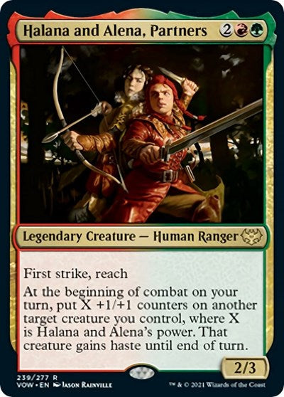 Halana and Alena Partners (VOW) #239 Rare Innistrad: Crimson Vow Magic: The Gathering: 2021