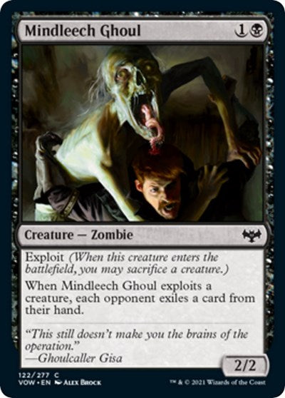2021 Magic: Innistrad: Crimson Vow (VOW) - Mindleech Ghoul (#122, Common)