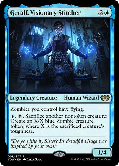 Geralf Visionary Stitcher (VOW) #61 Rare (Lightly Played) Innistrad: Crimson Vow Magic: The Gathering: 2021