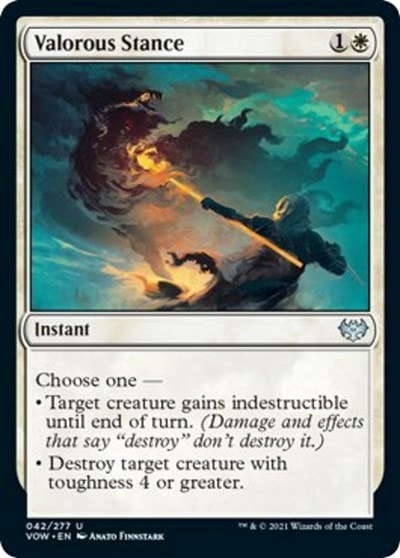 Valorous Stance (VOW) #42 Uncommon (Lightly Played) Innistrad: Crimson Vow Magic: The Gathering: 2021