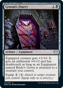 Grooms Finery (VOW) #117 Uncommon (Lightly Played) Innistrad: Crimson Vow Magic: The Gathering: 2021