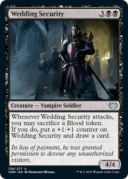 Wedding Security (VOW) #138 Uncommon (Lightly Played) Innistrad: Crimson Vow Magic: The Gathering: 2021