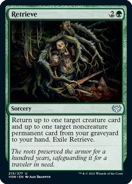 Retrieve (VOW) #215 Uncommon (Lightly Played) Innistrad: Crimson Vow Magic: The Gathering: 2021