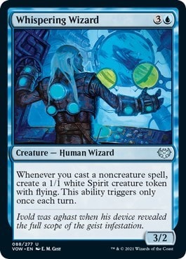 Whispering Wizard (VOW) #88 Uncommon (Lightly Played) Innistrad: Crimson Vow Magic: The Gathering: 2021