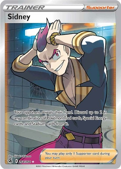 Sidney Full Art (SWSH08) #264/264 Ultra Rare (Holofoil Lightly Played) SWSH08: Fusion Strike Pokemon: 2021