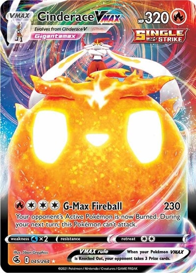 Cinderace VMAX (SWSH08) #045/264 Ultra Rare SWSH08: Fusion Strike Pokemon: 2021