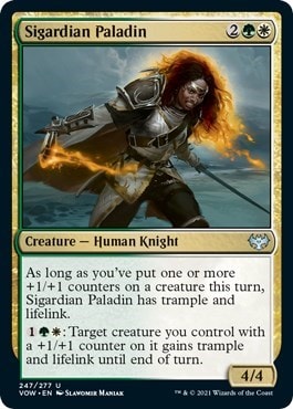 Sigardian Paladin (VOW) #247 Uncommon (Lightly Played) Innistrad: Crimson Vow Magic: The Gathering: 2021
