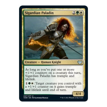 Sigardian Paladin (VOW) #247 Uncommon Innistrad: Crimson Vow Magic: The Gathering: 2021