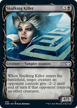 Skulking Killer Showcase (VOW) #296 Uncommon (Lightly Played) Innistrad: Crimson Vow Magic: 2021