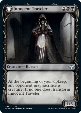 Innocent Traveler Showcase (VOW) #294 Uncommon (Lightly Played) Innistrad: Crimson Vow Magic: The Gathering: 2021