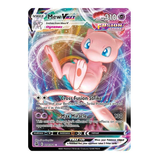 Mew VMAX (SWSH08) #114/264 Ultra Rare (Holofoil Lightly Played) SWSH08: Fusion Strike Pokemon: 2021