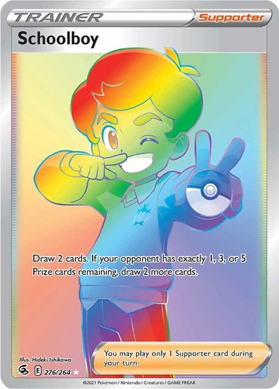 Schoolboy Secret (SWSH08) #276/264 Secret Rare (Holofoil Lightly Played) SWSH08: Fusion Strike Pokemon: 2021