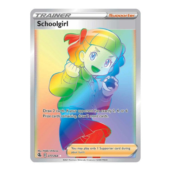 Schoolgirl Secret (SWSH08) #277/264 Secret Rare (Holofoil Near Mint) SWSH08: Fusion Strike Pokemon: 2021