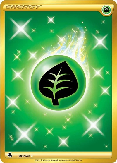 Grass Energy Secret (SWSH08) #283/264 Secret Rare (Holofoil Near Mint) SWSH08: Fusion Strike Pokemon: 2021