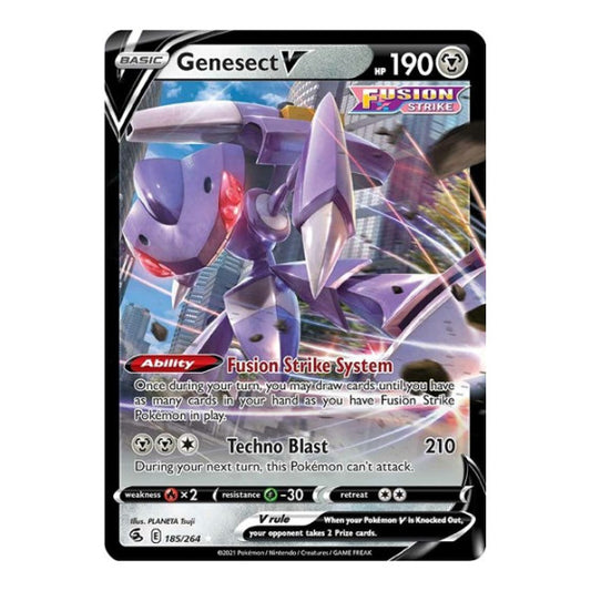 Genesect V (SWSH08) #185/264 Ultra Rare (Holofoil Near Mint) SWSH08: Fusion Strike Pokemon: 2021