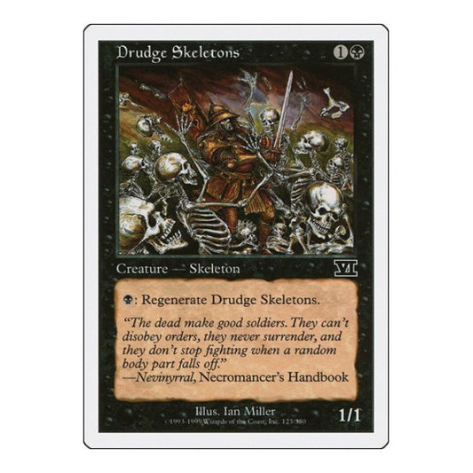 Drudge Skeletons (6ED) #123 Common (Lightly Played) Classic Sixth Edition Magic: The Gathering: 1999