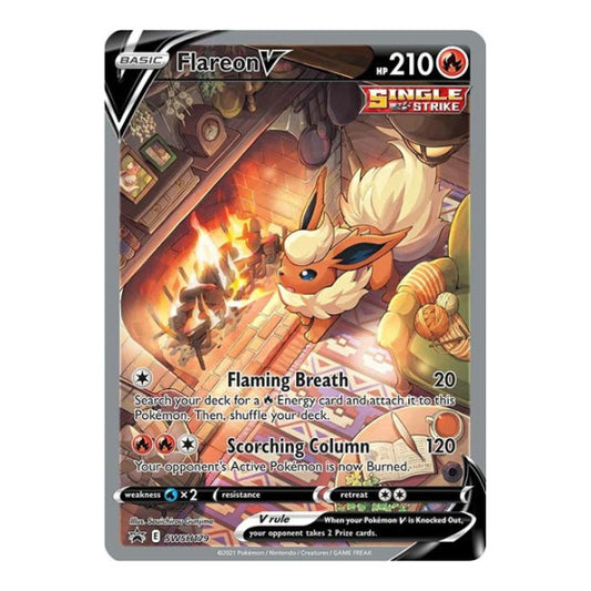 Flareon V - SWSH179 (SWSD) #SWSH179 Promo (Holofoil Near Mint) SWSH: Sword & Shield Promo Cards Pokemon: 2019