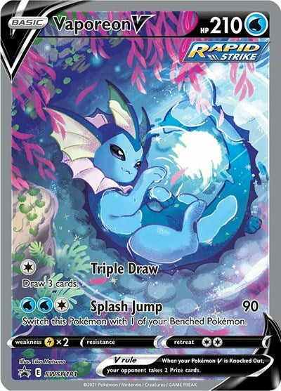Vaporeon V SWSH181 (SWSD) #SWSH181 Promo (Holofoil Near Mint) SWSH: Sword & Shield Promo Cards Pokemon: 2019
