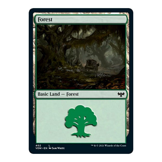 Forest 402 (VOW) #402 Land (Foil Lightly Played) Innistrad: Crimson Vow Magic: The Gathering: 2021