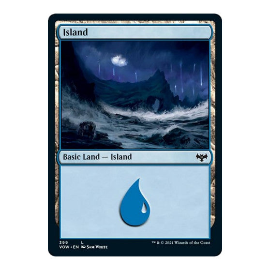 Island 399 (VOW) #399 Land (Foil Lightly Played) Innistrad: Crimson Vow Magic: The Gathering: 2021