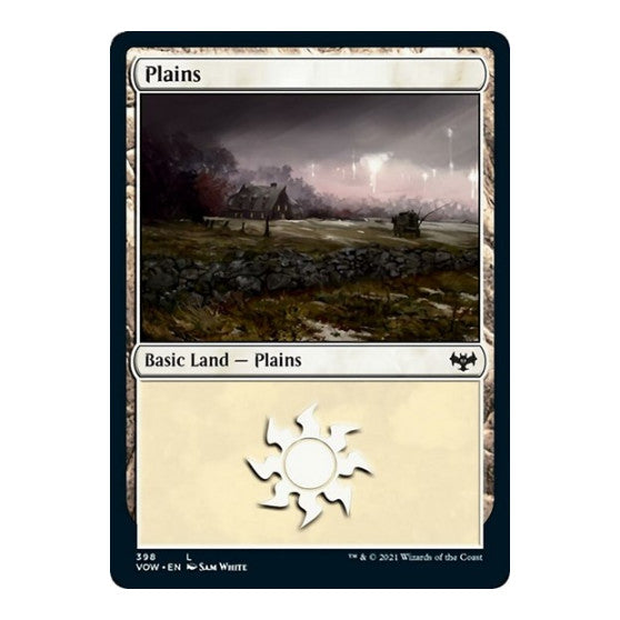 Plains 398 (VOW) #398 Land (Foil Lightly Played) Innistrad: Crimson Vow Magic: The Gathering: 2021