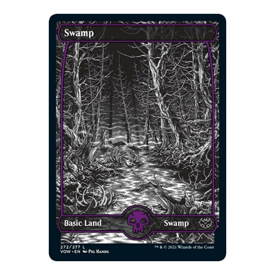 Swamp 272 (VOW) #272 Land (Foil Lightly Played) Innistrad: Crimson Vow Magic: The Gathering: 2021