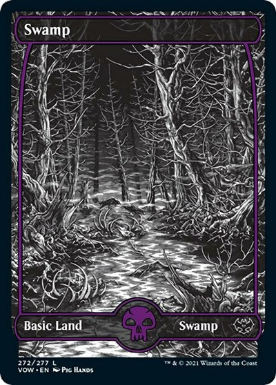 Swamp 272 (VOW) #272 Land (Foil Lightly Played) Innistrad: Crimson Vow Magic: 2021