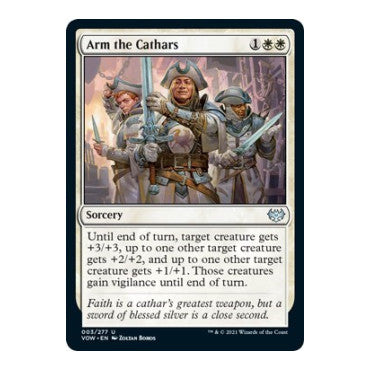Arm the Cathars (VOW) #3 Uncommon Innistrad: Crimson Vow Magic: The Gathering: 2021