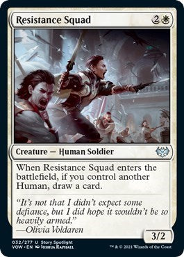 Resistance Squad (VOW) #32 Uncommon (Lightly Played) Innistrad: Crimson Vow Magic: 2021