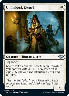 Ollenbock Escort (VOW) #27 Uncommon (Lightly Played) Innistrad: Crimson Vow Magic: The Gathering: 2021