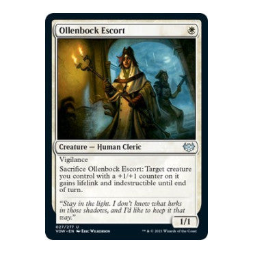 Ollenbock Escort (VOW) #27 Uncommon (Lightly Played) Innistrad: Crimson Vow Magic: The Gathering: 2021