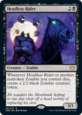 Headless Rider (VOW) #118 Rare (Lightly Played) Innistrad: Crimson Vow Magic: The Gathering: 2021