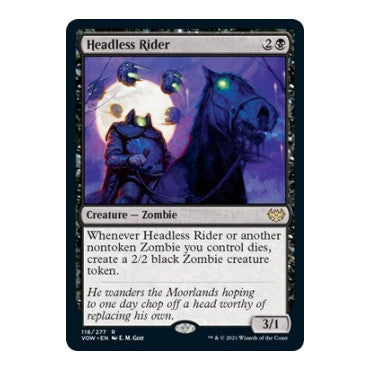 Headless Rider (VOW) #118 Rare Innistrad: Crimson Vow Magic: The Gathering: 2021