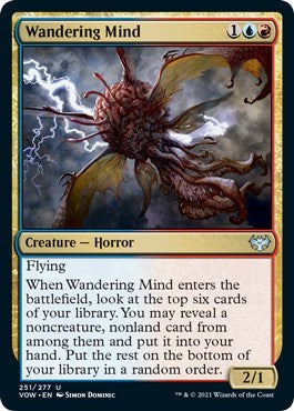 Wandering Mind (VOW) #251 Uncommon (Lightly Played) Innistrad: Crimson Vow Magic: The Gathering: 2021