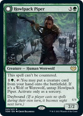 Howlpack Piper (VOW) #205 Rare (Lightly Played) Innistrad: Crimson Vow Magic: The Gathering: 2021