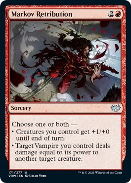 Markov Retribution (VOW) #171 Uncommon (Lightly Played) Innistrad: Crimson Vow Magic: The Gathering: 2021