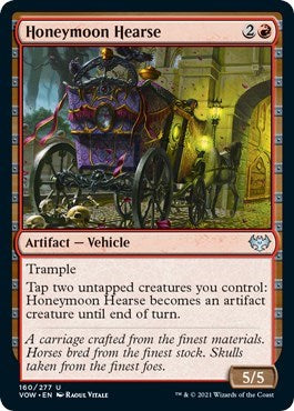 Honeymoon Hearse (VOW) #160 Uncommon (Lightly Played) Innistrad: Crimson Vow Magic: 2021