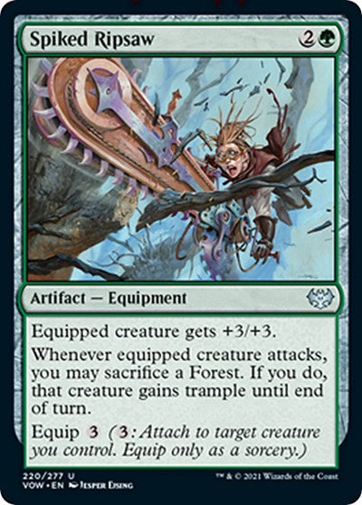 Spiked Ripsaw (VOW) #220 Uncommon Innistrad: Crimson Vow Magic: The Gathering: 2021