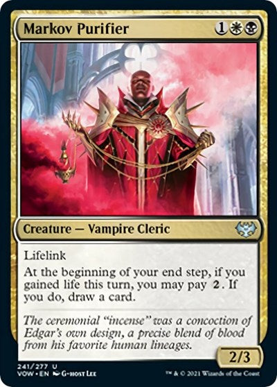 Markov Purifier (VOW) #241 Uncommon (Lightly Played) Innistrad: Crimson Vow Magic: The Gathering: 2021