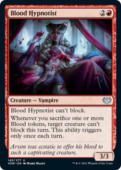 Blood Hypnotist (VOW) #145 Uncommon (Lightly Played) Innistrad: Crimson Vow Magic: The Gathering: 2021