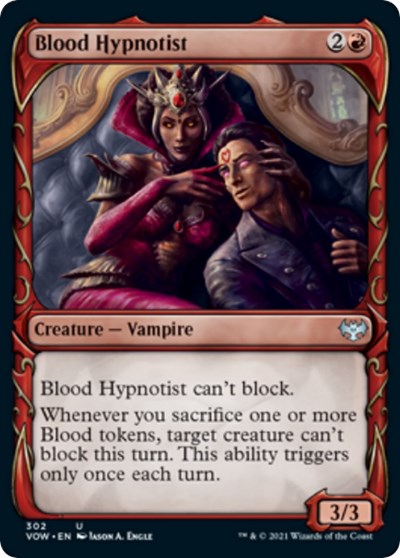 Blood Hypnotist Showcase (VOW) #302 Uncommon (Lightly Played) Innistrad: Crimson Vow Magic: 2021