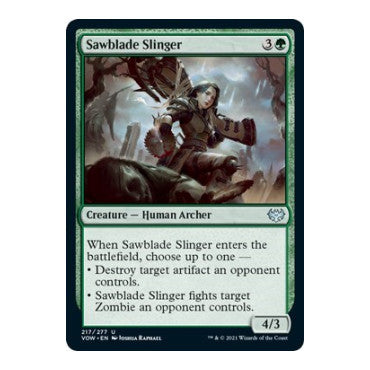 Sawblade Slinger (VOW) #217 Uncommon (Lightly Played) Innistrad: Crimson Vow Magic: The Gathering: 2021
